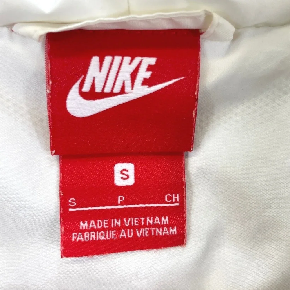Nike Windrunner Full Zip Jacket Womens S White Teal Blue Colorblock Athletic